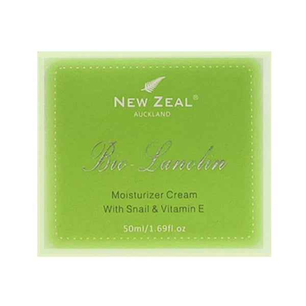 New Zeal Bio-Lanolin Moisturizer Cream with Snail and Vitamin E, 1.69oz/50ml