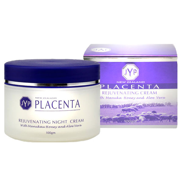 JYP New Zealand Placenta Rejuvenating Night Cream with Manuka Honey, Aloe Vera and Vitamin A, 100g