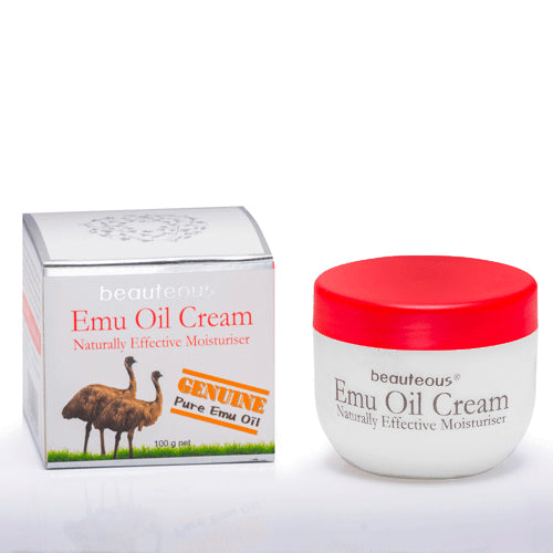 beauteous Emu Cream - Naturally Effective Moisturizer with Pure Emu Oil, 100 g