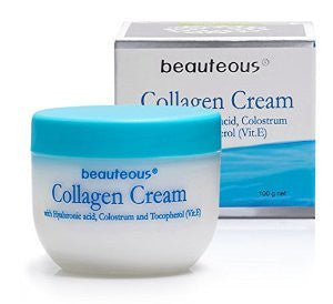 New Zealand Natural Beauteous Collagen Cream with Hyaluronic Acid, Colostrum and Vitamin E