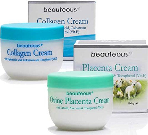 New Zealand Natural Beauteous Collagen Cream & Placenta Cream (2 creams)