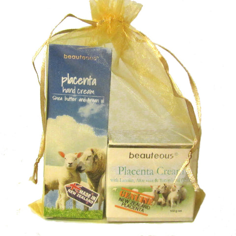 Gift Set - beauteous Placenta Face Cream and Placenta Hand Cream