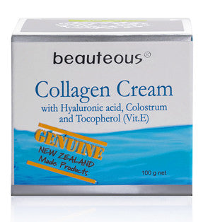 New Zealand Natural Beauteous Collagen Cream with Hyaluronic Acid, Colostrum and Vitamin E